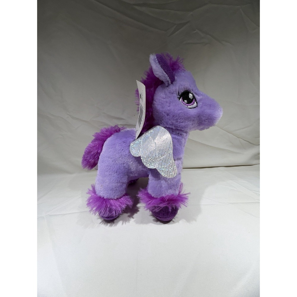 Dan Dee Magical Creature Plush Stuffed Animal Flying Pony Horse Wings Purple